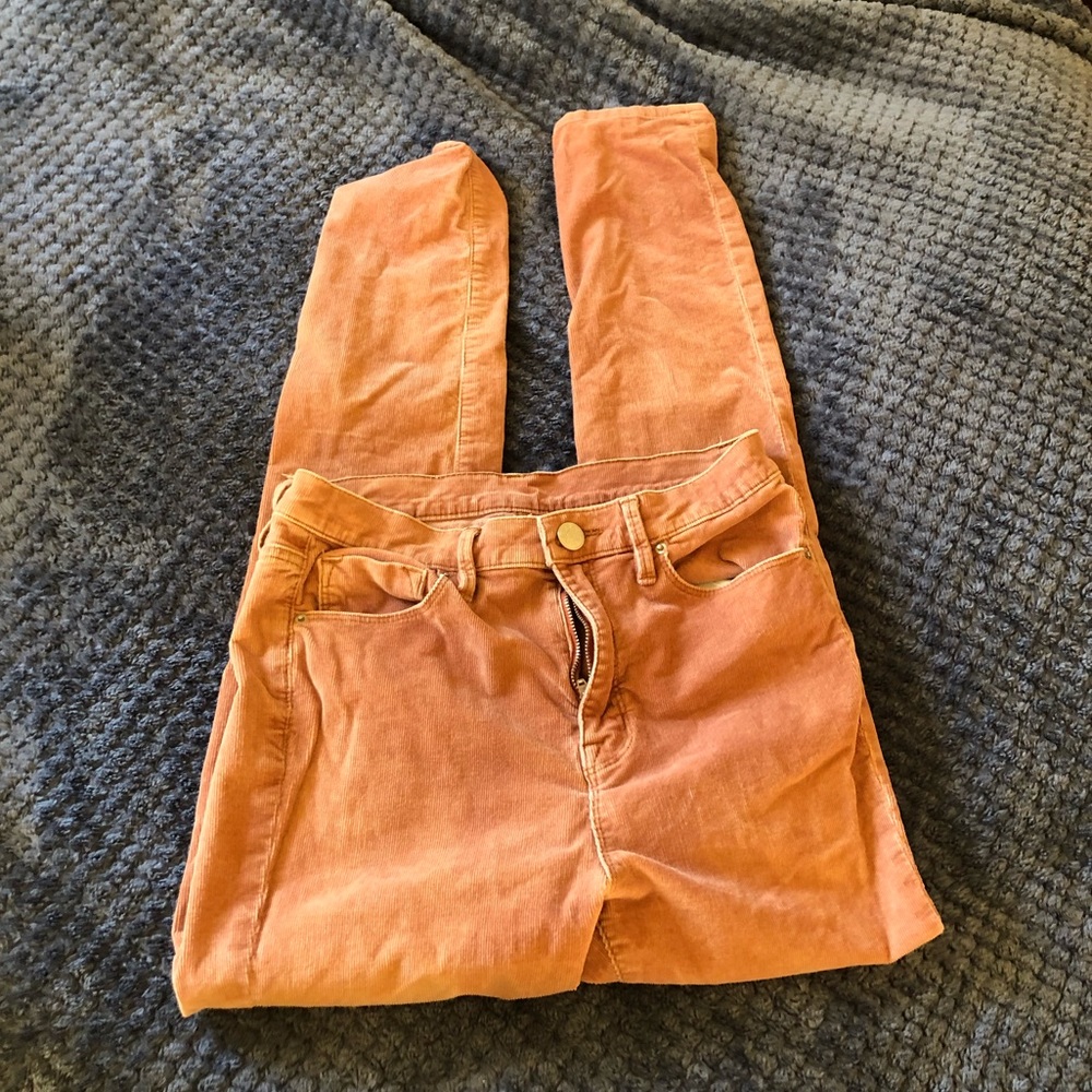 BDG Pink Corduroy High Waisted Pants
